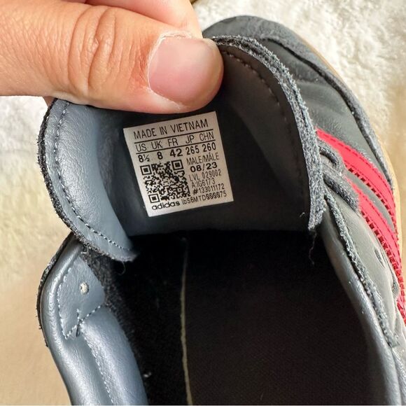 Adidas Samba OG Carbon Scarlett Men’s Size 8.5 - Picture 6 of 16